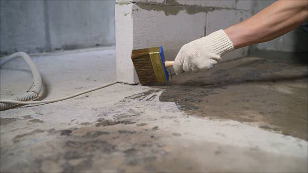 SJ Waterproofing Pros Interior Drainage System coverage map for Bellevue, WI and surrounding area